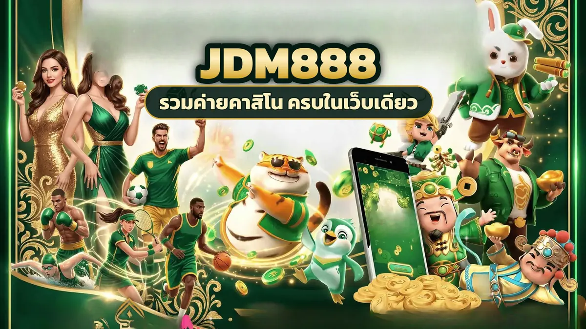 ภาพปกบทความ jdm888 เกมที่สะดุดตา เปิดสล็อตชื่อใหม่แล้วพาตัวเองไปเจอคาสิโนอีกอารมณ์